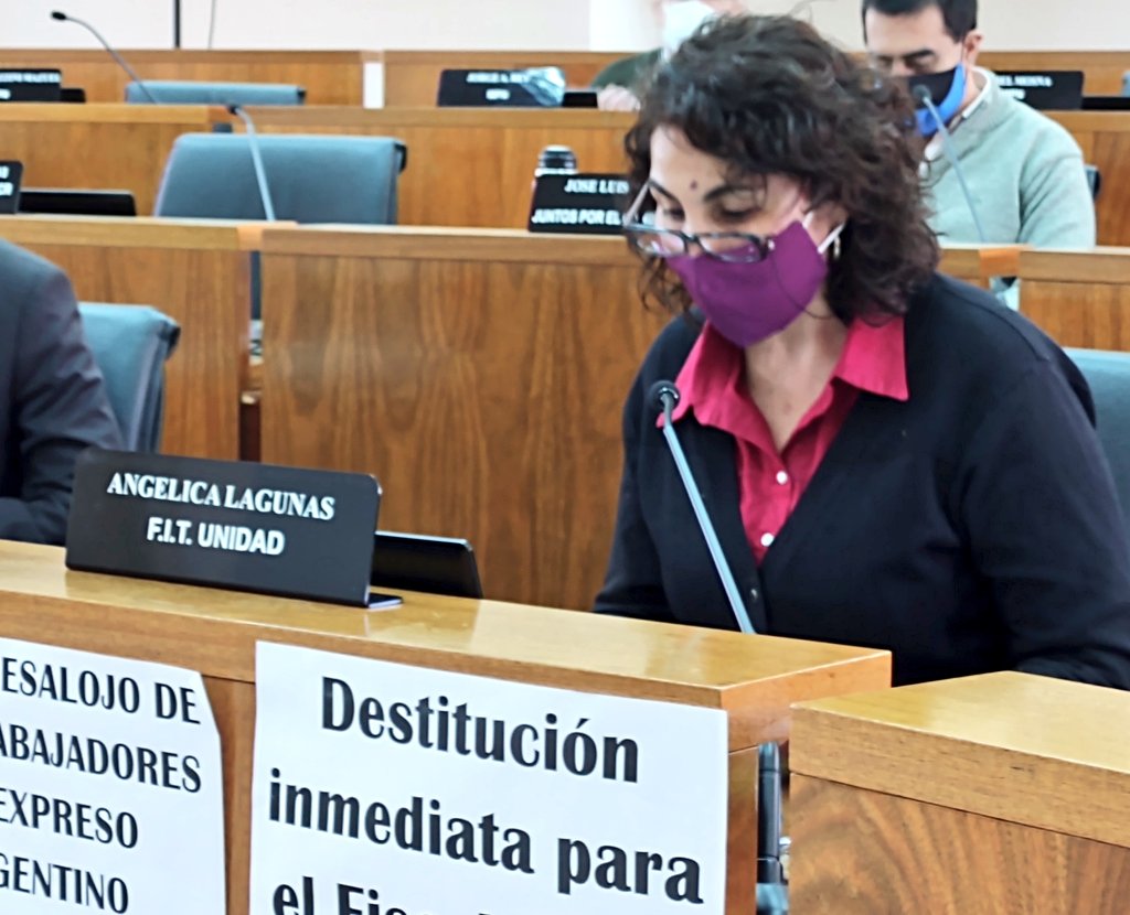 La concejala Angélica Lagunas renunció para permitir la rotación y darle lugar a César Parra. (Prensa Concejo Deliberante)