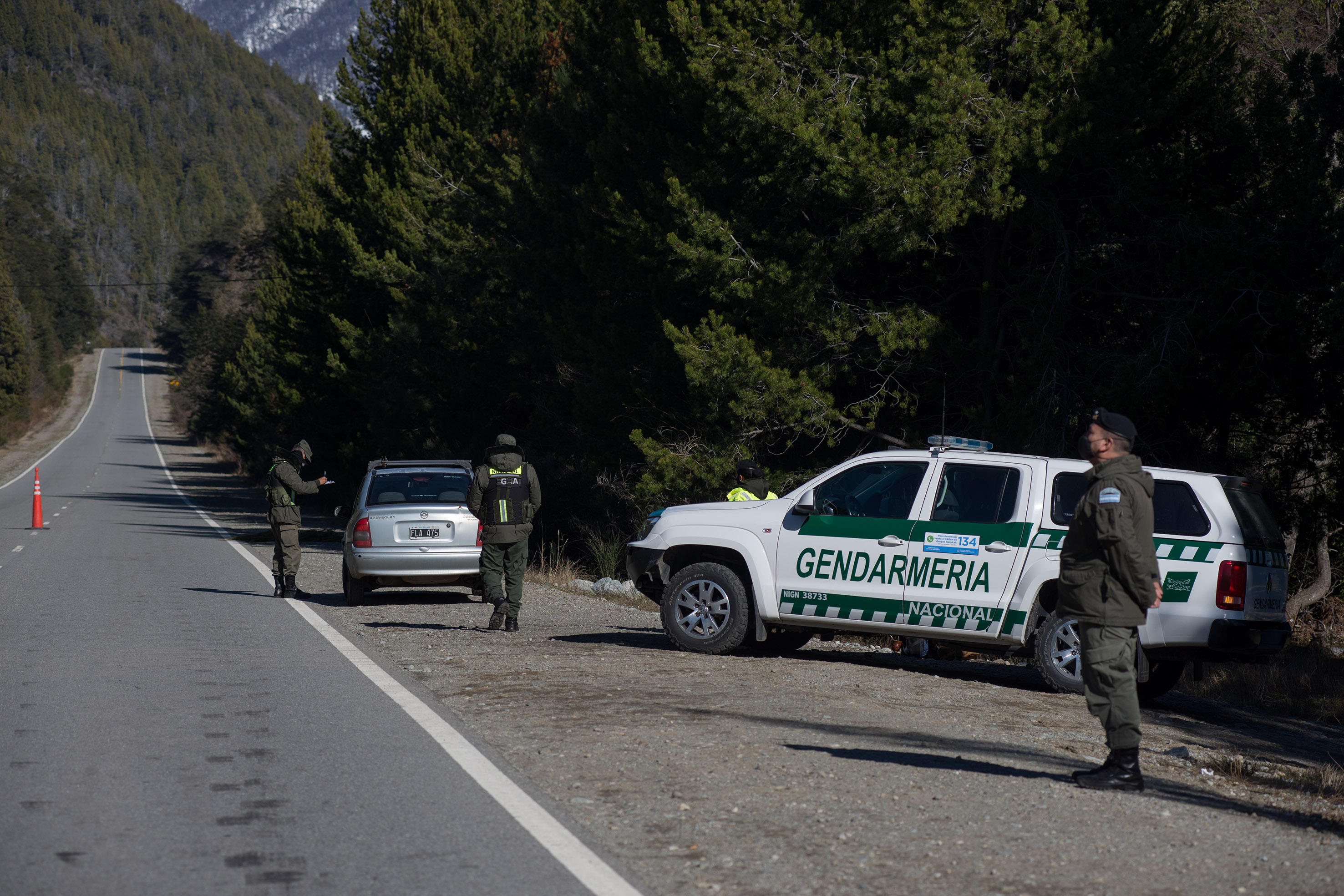 Hay controles de Gendarmería sobre la ruta en ambos sentidos. Foto: archivo