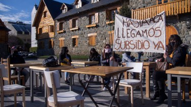 El reclamo se llevó a cabo en el Centro Cívico. Foto: Marcelo Martínez