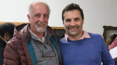 Esta es la foto con la que Martínez felicitó a Carnaghi en las redes por su designación. (Gentileza).-