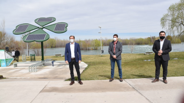 El gobernador de Neuquén, Omar Gutiérrez, el CEO de YPF, Sergio Affronti, y el próximo secretario de Energía, Darío Martínez lideraron la conferencia. (foto: Florencia Salto).