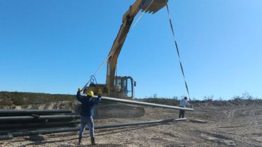 El tramo Valcheta-Ramos Mexía presentó muchas dificultades por las características del terreno. (Foto: gentileza)