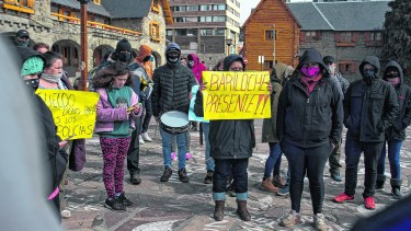 Protesta policial en Bariloche.