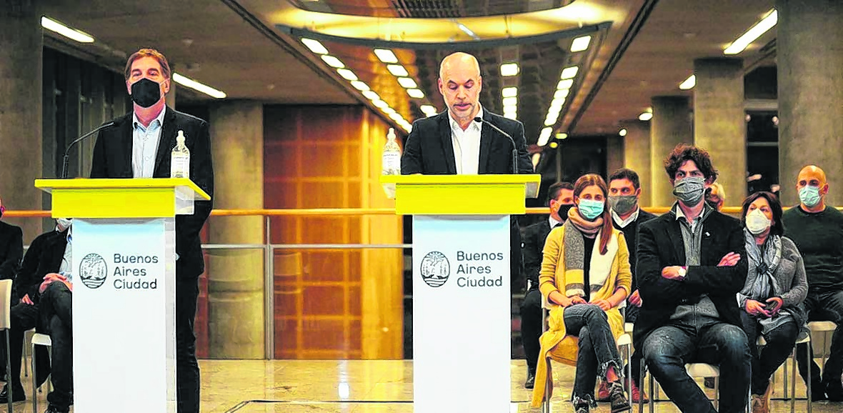 Horacio Rodríguez Larreta, jefe de Gobierno de la Ciudad de Buenos Aires, presentó el reclamo ante la Corte por la coparticipación. (Gentileza Clarín).-