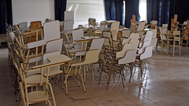 Aulas vacías y clases virtuales. La realidad de la Facultad de Medicina en pandemia (Foto: Florencia Salto)