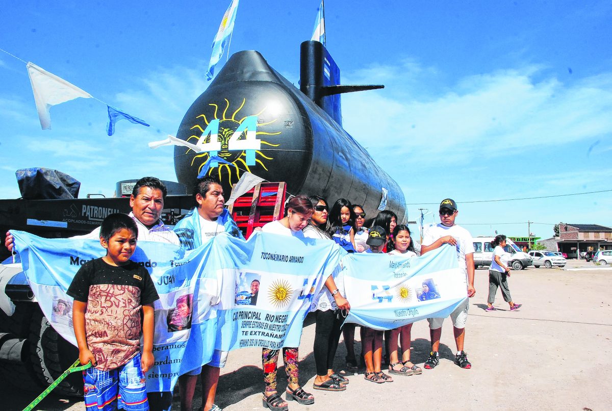 El submarino ARA San Juan se hundió hace cinco años y poco tiempo después, comenzó el espionaje a los familiares de los marinos. (Archivo).-