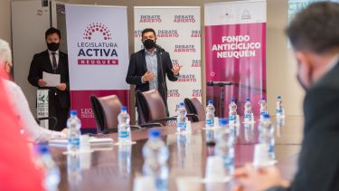 El vicegobernador Marcos Koopmann presidió la reunión. (Legislatura Neuquén)