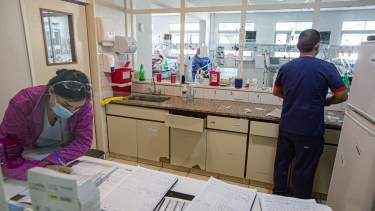 La terapia intensiva del hospital de Roca. 