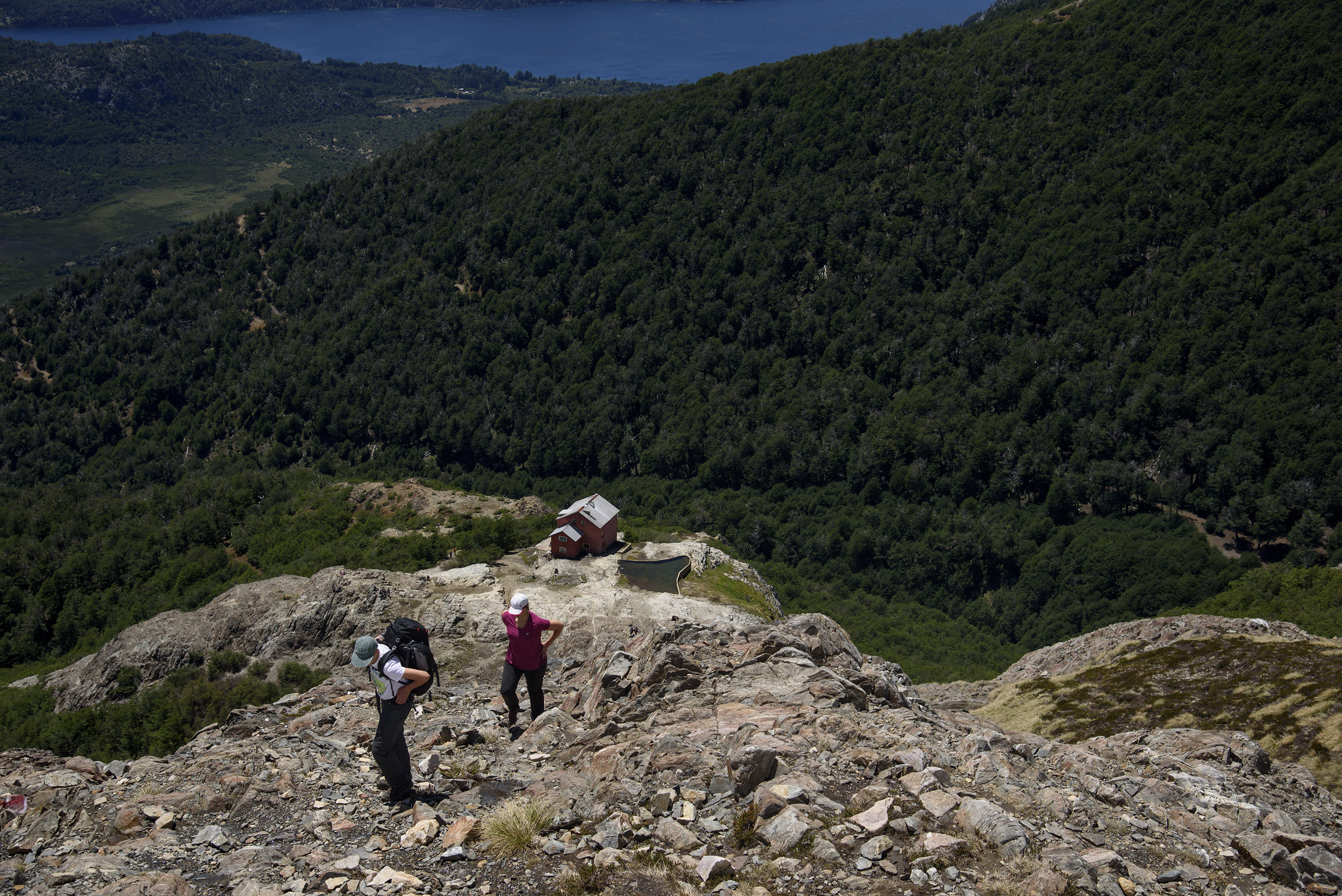 El refugio del cerro López es uno de los más visitado en verano aunque no integra la red del Club Andino. Foto: Archivo M. Martinez