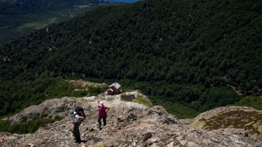 El refugio del cerro López es uno de los más visitado en verano aunque no integra la red del Club Andino. Foto: Archivo M. Martinez