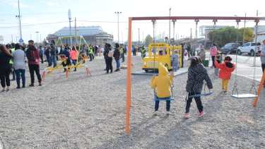 Inauguración Parque Linal Unión de Mayo el 1 de septiembre pasado (foto Yamil Regules)