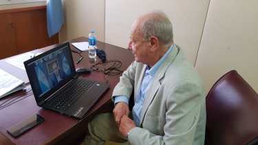 César Gass fue uno de los seis integrantes de Juntos por el Cambio que participaron de la reunión virtual. Foto: gentileza.