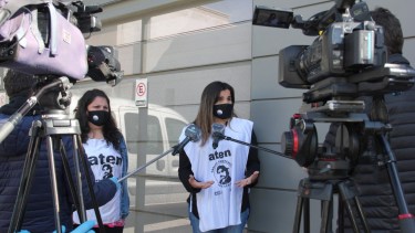 La presentación la hizo la conducción de la seccional capital de ATEN. Foto: Oscar Livera.