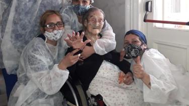 Yolanda tiene 109 años y logró superar el coronavirus