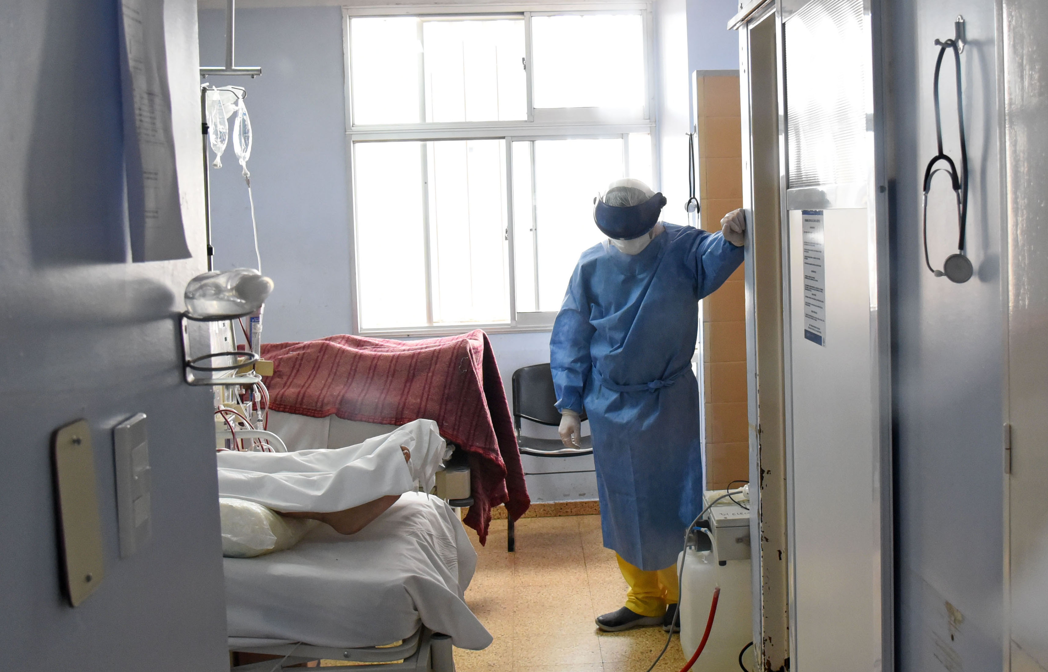 El 99% de las camas de terapia intensiva de la provincia está ocupada. Foto:  Florencia Salto.