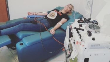 Agustina Valenzuela quiere dar el ejemplo para los demás pacientes recuperados Foto gentileza