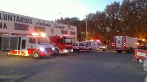 Bomberos de Regina tuvo siete intervenciones en una jornada con mucho viento