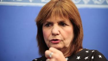 Patricia Bullrich, presidenta del PRO, habló tras la reunión de su partido. 