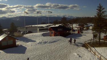 La base del cerro Chapelco en la tarde de hoy sábado(foto Chapelco Sky Resort)
