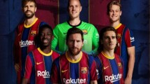 Imagen de Barcelona presentó su camiseta con Messi como figura