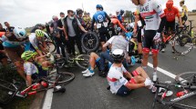 Imagen de Ciclismo: otro impactante accidente en una carrera en Bélgica