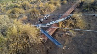 En la zona sur y oeste de la provincia de Neuquén las ráfagas alcanzaron los 140km/h. (Foto: Epen)