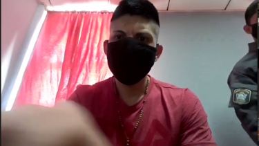 Alfredo Escobar, durante la audiencia de hoy realizada vía Zoom.