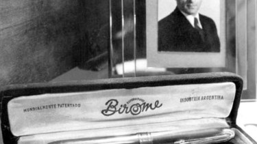 La birome la patentó en 1938, en Hungría. La primera fábrica fue en Argentina. Foto: Filo news