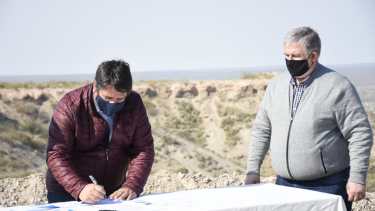 La calle tendrá dos carriles separados por un boulevard, y con bicisendas. Foto: Florencia Salto.