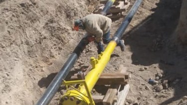 En el tramo 2 se realizan las pruebas hidráulicas. (foto: gentileza)