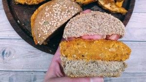 Hamburguesas de porotos blancos y zanahoria