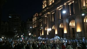 Marcha de antorchas en defensa de la justicia y de los magistrados desplazados