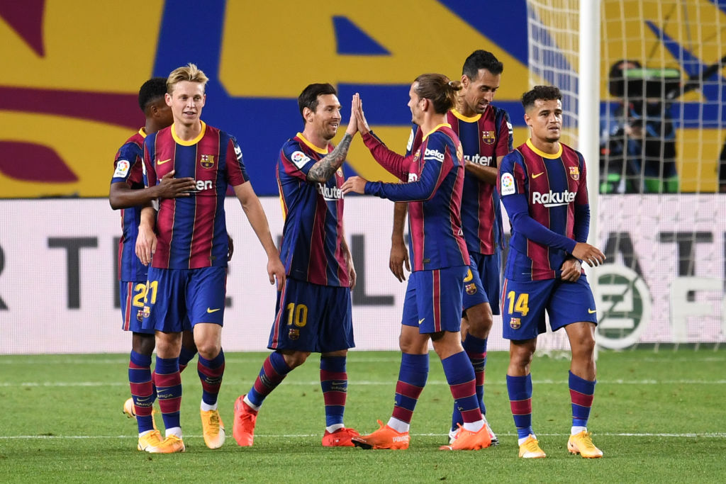 Messi marcó su primer gol en esta nueva edición de la Liga española. De penal, anotó el tercer tanto en la goleada del Barsa ante el Villarreal por 4-0.