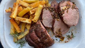 Otra idea para sorprender: ojo de bife con papas al horno