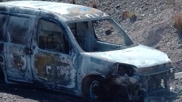 Cerca de las 15 encontraron la Peugeot Partner en la zona de la barda norte. (foto: gentileza)