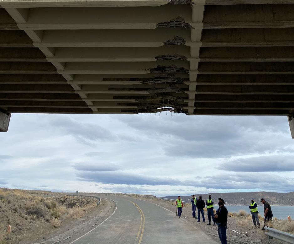 Los daños del puente serán evaluados el fin de semana.