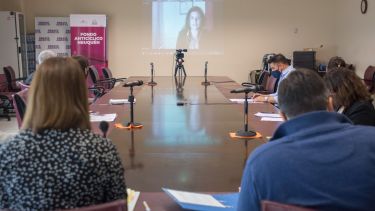 Rocío Rivero, abogada de Paraná, durante su paso por la comisión A de la Legislatura de Neuquén. (Gentileza)