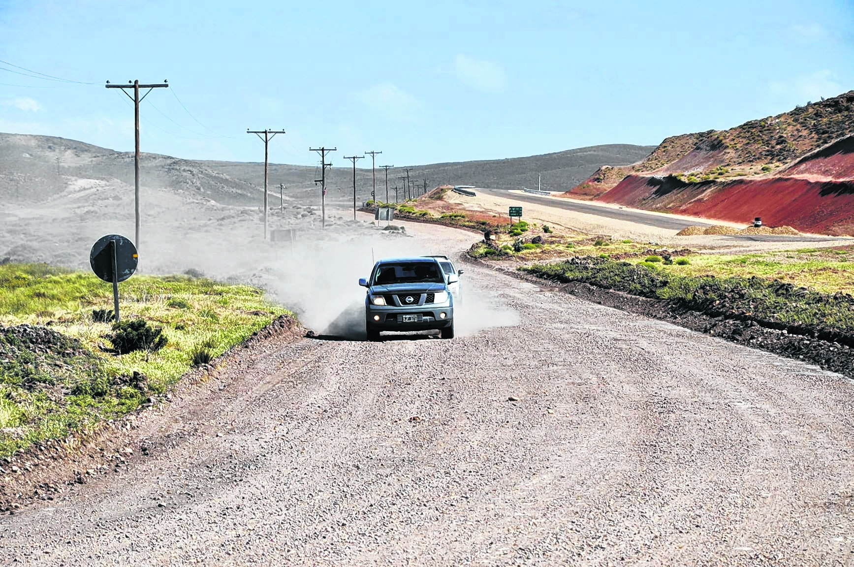 Restan 95 kilómetros de asfalto en la ruta 23. La nueva gestión de Vialidad Nacional, esperanzada. Foto: José Mellado.