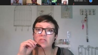 La asamblea del Frente Grande se realizó de manera virtual. 