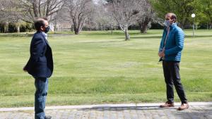 Gutiérrez estuvo con Suárez y le pidió “especial cuidado” por el coronavirus en Huincul