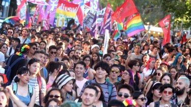 Marcha realizada en  diciembre de 2019, con la presencia de muchas juventudes y adolescencias.