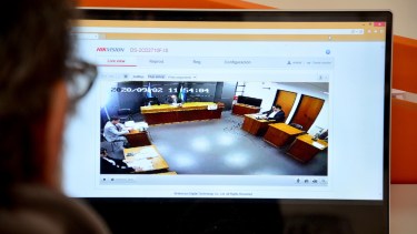 El juez Brussino presidió la audiencia de formulación de cargos. Foto: Marcelo Ochoa.