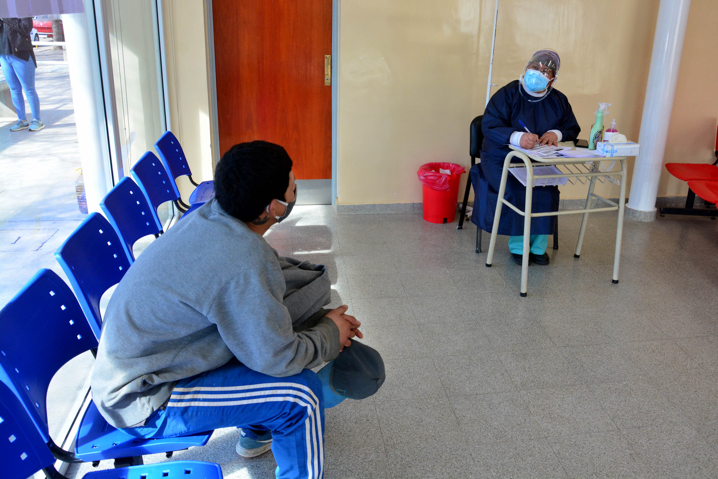 El hospital Zatti tiene 20 pacientes internados con covid 19. Foto: Marcelo Ochoa.