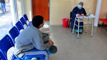 El hospital Zatti tiene 20 pacientes internados con covid 19. Foto: Marcelo Ochoa.