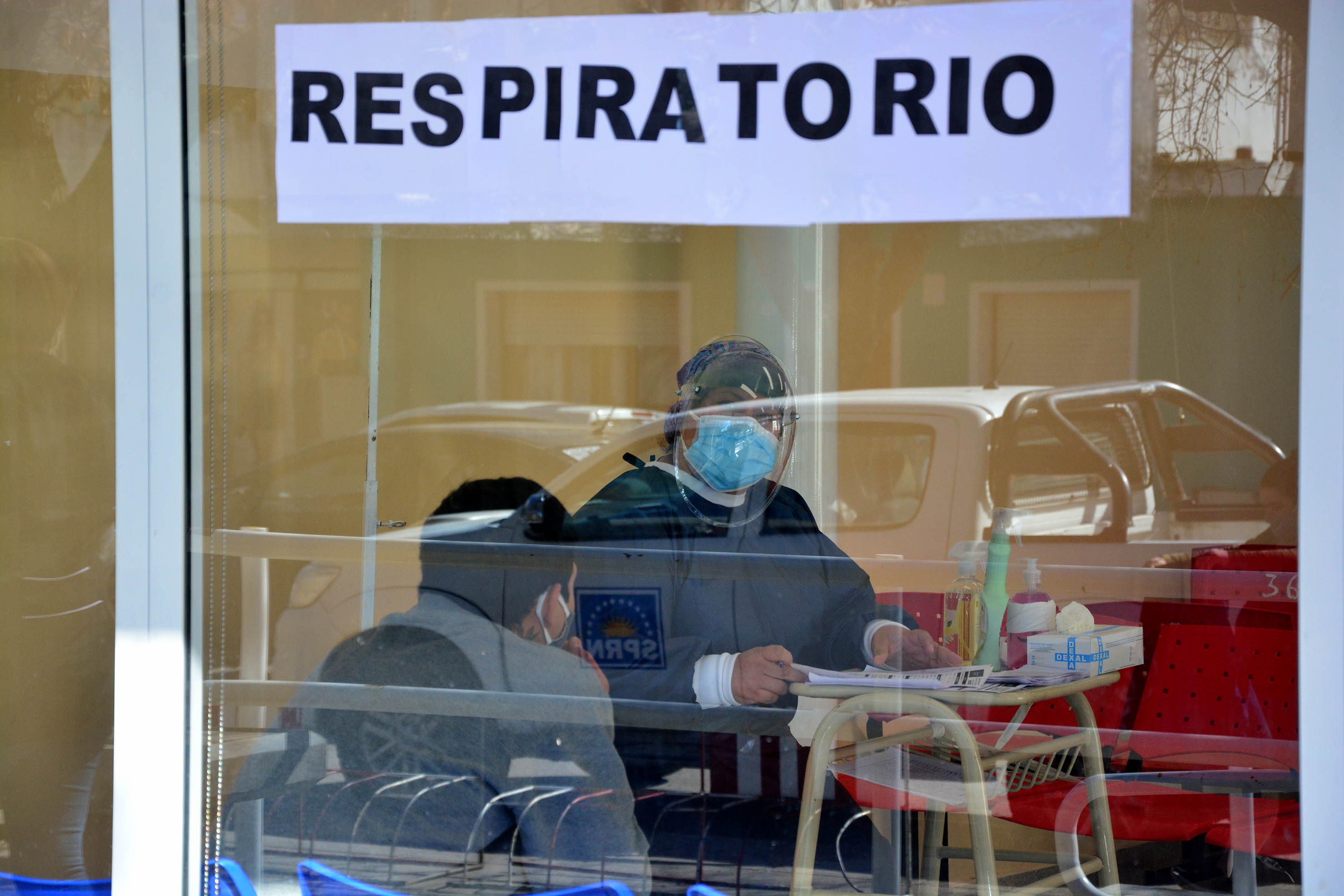 El Hospital Artemides Zatti en tiempos de pandemia. Foto: Marcelo Ochoa
