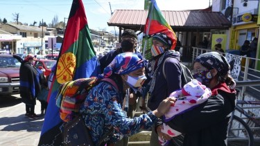 Integrantes de comunidades mapuches respaldan la prórroga de la Ley de Emergencia Territorial Indígena. Foto: archivo