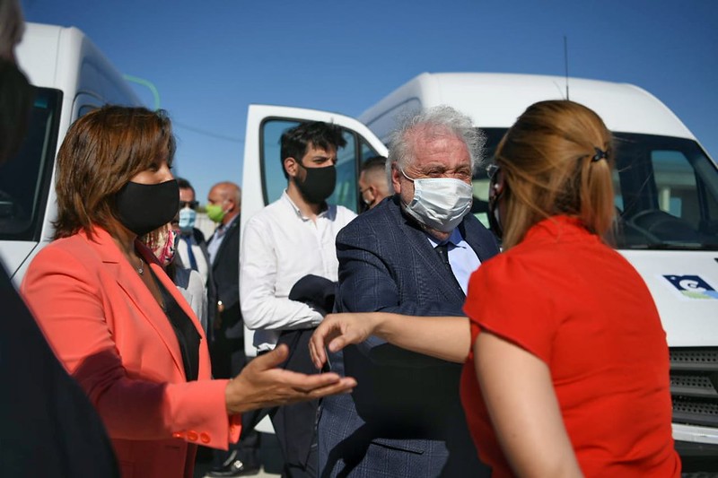 El ministro de salud y la gobernadora recorrieron el nuevo hospital de Catriel. Foto: Prensa de Gobierno
