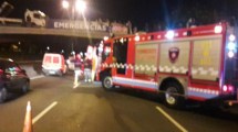 Imagen de Buenos Aires: así cayó un colectivo desde un puente a la avenida General Paz