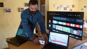 Llevan la fibra óptica a Villa Los Coihues, en Bariloche