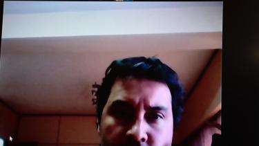 El intendente de Zapala dialogando con Gutiérrez. Foto: Twitter @OmarGutiérrezOk